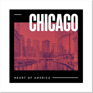 Chicago city Posters and Art